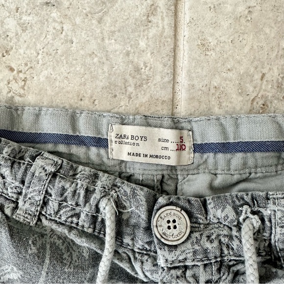 Zara Kids Palms Shorts Size 5 - Picture 3 of 4